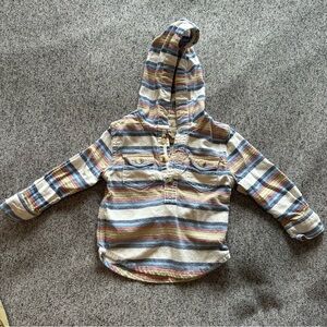 🌟3/$20🌟 Peek Little Peanut Hooded Shirt Size 6-12 M